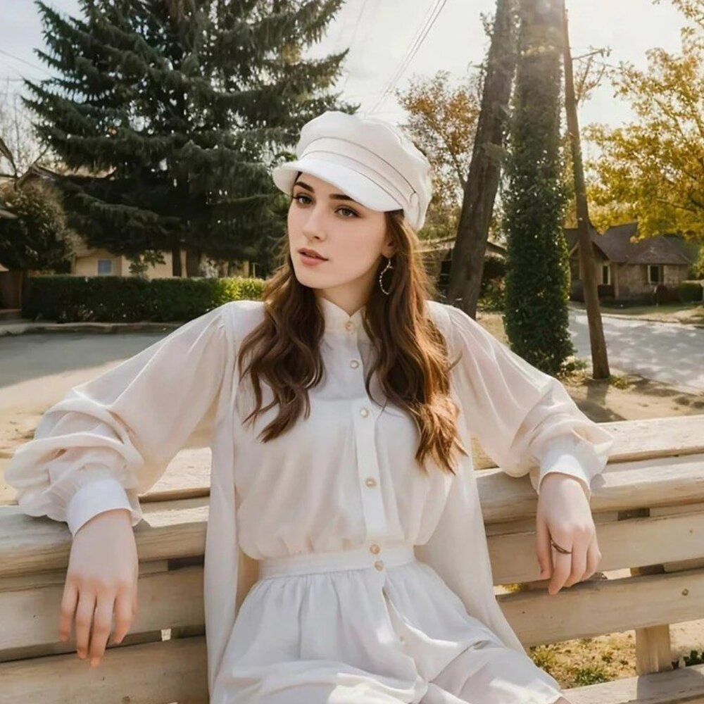 Iconic Mango Newsboy Hat (Like New)